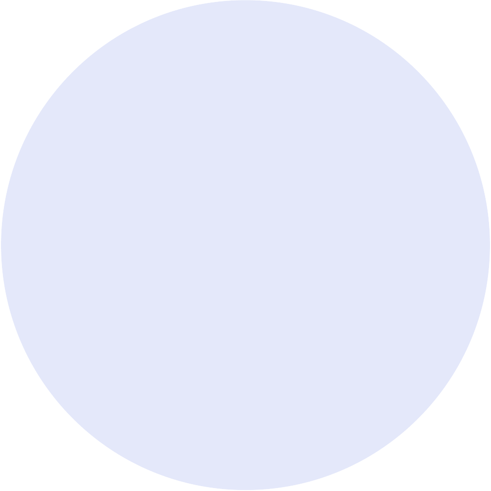 a light blue circle