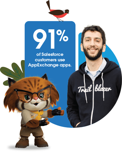 91% of Salesforce customers use AppExchange apps