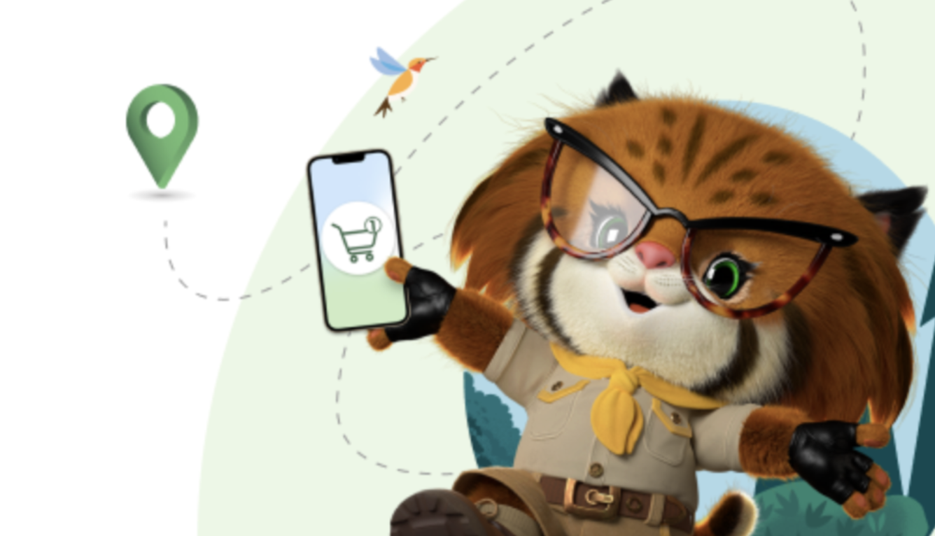 An illustration of the AppExchange mascot Appy holding a smart phone. 