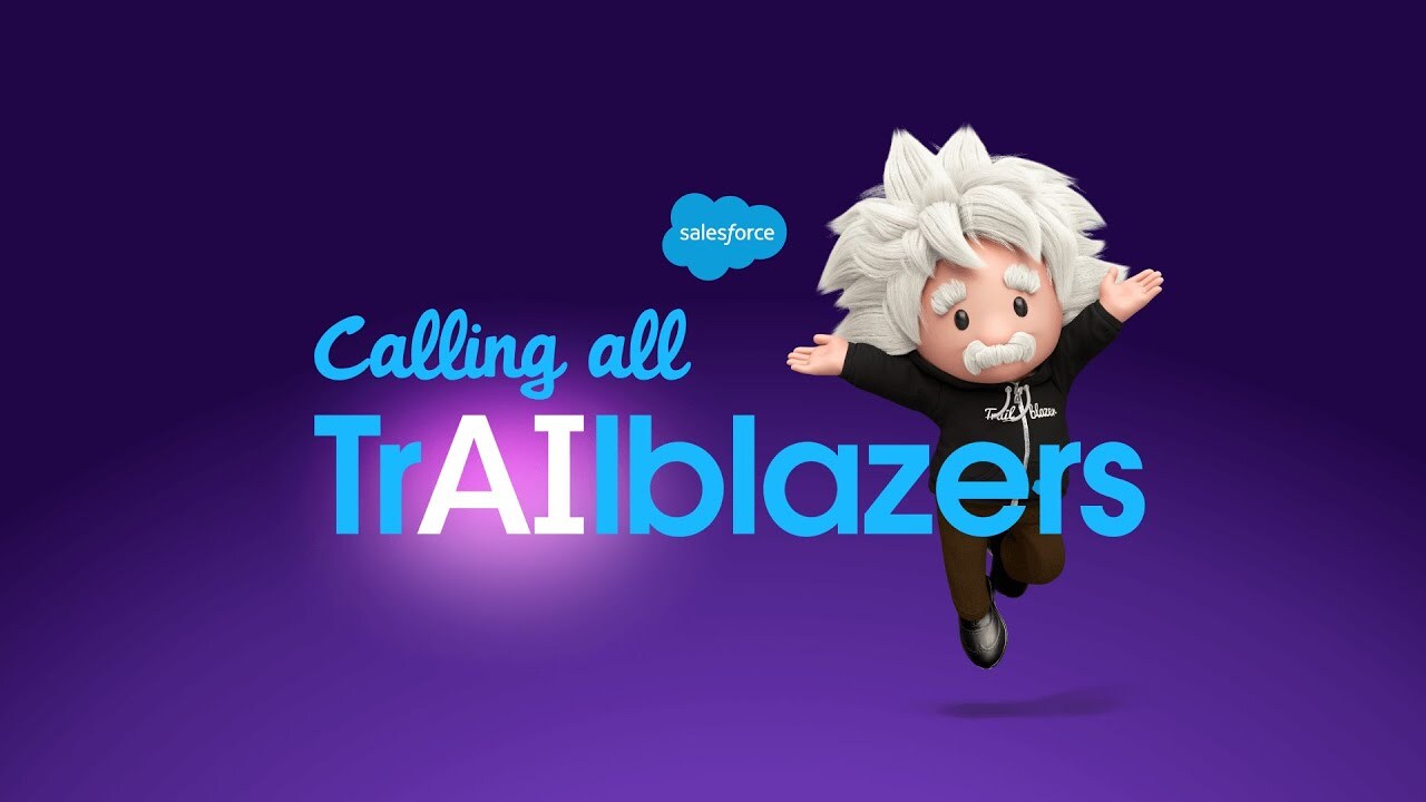 An AI Day illustration that says "calling all Trailblazers." 